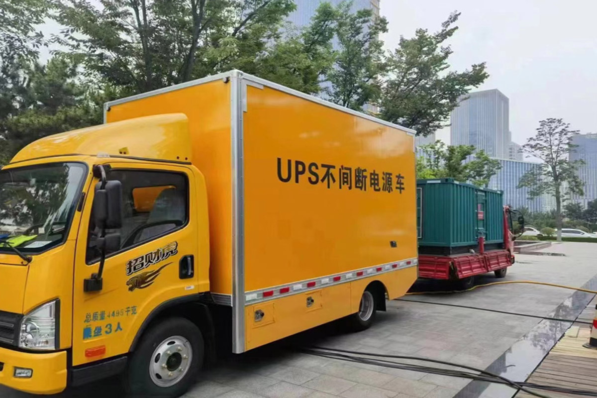 五湖渔场发电机租赁施工现场